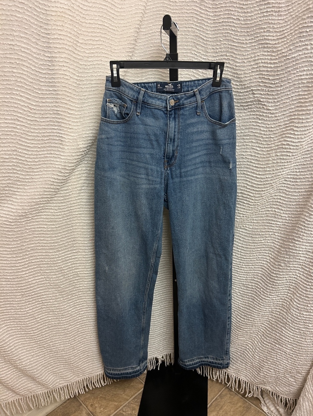 Hollister Ultra High Rise Dad Jeans Womens 7R 28x31 Straight Loose Ankle